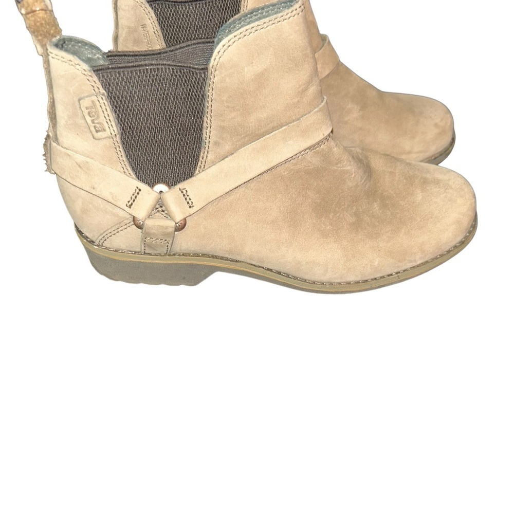 Women Teva leather de la vina did Chelsea ankle boots booties size 7.5